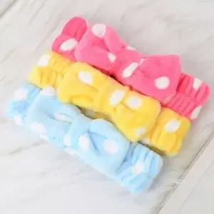 땡땡이 리본 헤어밴드-WFNWXZ4