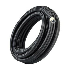 이블 에너지 6AN PTFE 연료 호스 라인, AN6 라인 E85 나일론 브레이드 10FT 블랙 5/16 인치 ID
