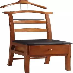 서랍이 있는 남성용 SJVKIGU 정장 발렛 스탠드 나무 의자 - 바지 바 및 넥타이 여성용 독립 침실 현관에