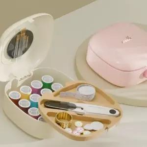 휴대용 바느질 세트 여행용 반짇고리 키트 실바늘