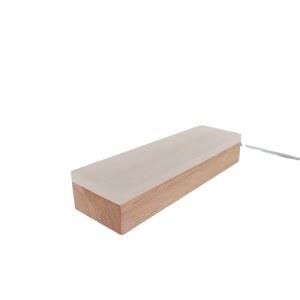 도톰한 확산판 직사각형 발광 받침대 롱기어 마스크 소켓 우드 LED 무드등 DIY 공예품등