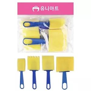 고품질 TBZ 유니아트 만들기재료3500 도장찍기스펀지 9번 유아만들기 꾸미기재료 만들기용품 WFM0Q5Z
