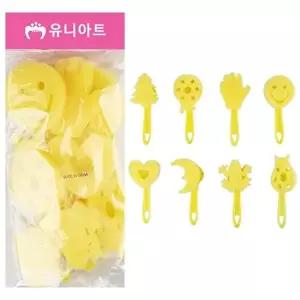 고품질 TBZ 유니아트 만들기재료5500 도장찍기스펀지 7번 꾸미기재료 만들기재료 유아교구 WFM0Q67