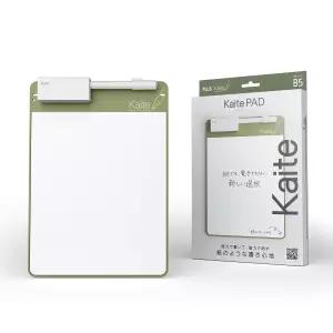 플러스 KPB5GR 538326 메모장 반복 가능 에코 문구류 페이퍼리스 비즈 트 패드 B5 올리브 그린