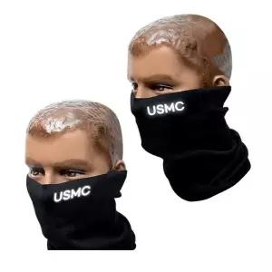 USMC 검정색 국산 반사필름 넥워머 스카프 겨울스카프 겨울넥워머 자전거마스크