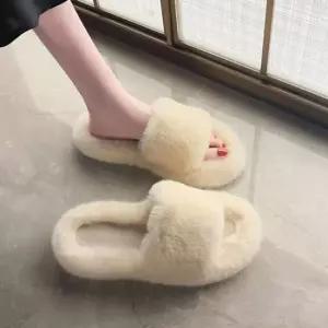 빅사이즈가능 밍크 털 슬리퍼 방한화 털슬리퍼 털신발 털신 털단화 퍼슬리퍼 방한부츠