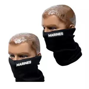 MARINES 검정색 국산 반사필름 넥워머 스카프 겨울스카프 겨울넥워머 자전거마스크