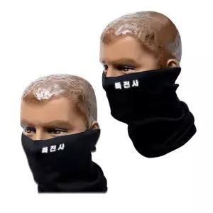 특전사 검정색 국산 반사필름 넥워머 스카프 겨울스카프 겨울넥워머 자전거마스크
