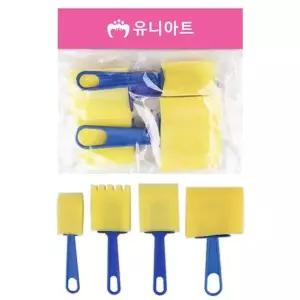 고품질 TBZ 유니아트 만들기재료3500 도장찍기스펀지 9번 유아만들...