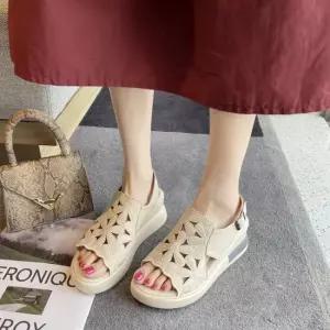 236 웨지샌들 쿠션 여름 여성 통굽샌들 스트랩 통굽 여름샌들 스트랩샌들 여성샌들