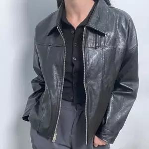 샤니 오버핏 투웨이 라이더 레더 자켓 아우터 2col (9065088A)