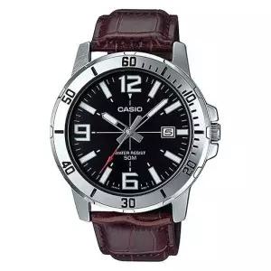 [CASIO] 카시오 MTP-VD01L-1B 남성 가죽 시계 (28919443A)