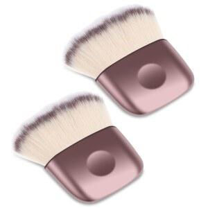 2PCS 스몰 루즈 브러시 미니 여행 파우더 여행 세트 사이즈 메이크업 휴대용 블러셔