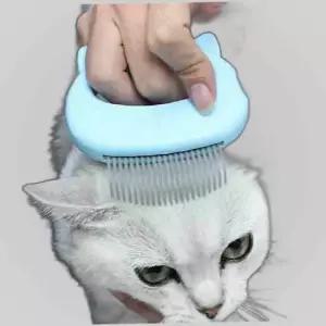 (특가) 고양이 힐링 브러쉬 마사지 죽은털 그루머
