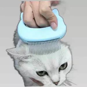(특가) 고양이 힐링 브러쉬 마사지 그루머 제거 죽은털