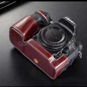 핸드메이드 카메라 케이스 니콘 D610 D750 D800 바디  가죽 하프 가방