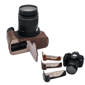 캐논 EOS 700D Rebel T5i T6i T6s 카메라용 PU 가죽 하프 케이스 그립 바텀