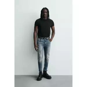 ZARA JEANS SKINNY CROPPED FIT - 미디움 블루