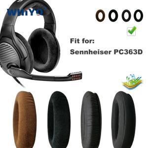 Sennheiser PC363D PC D 헤드셋 부품 가죽 귀마개 이어폰 슬리브 커버용 교체용 패드
