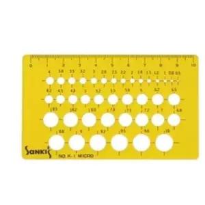 산키스 템플레이트 원형 NO.K-1 MICRO -38710 XqK9+5MgH