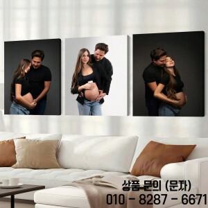 맞춤형 캔버스 벽 예술 작품 3종 세트 개인 무프레임 포스터와 따뜻한 분위기의 프린트 어머니께 드리는