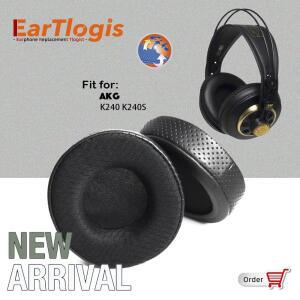 EarTlogis 헤드셋 귀마개 커버 AKG K240 용 교체 이어 패드 105mm 쿠션 리뉴얼