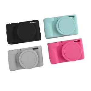 Canon PowerS V1용 카메라 소프트 실리콘 케이스 렌즈 캡이 포함 갑옷 고무 커버 스킨