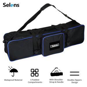 Selens 105cm/43in 핸드백 운반 가방 사진 장비 라이트 스탠드 용 패드 지퍼 우산 삼각대 방수 카메라