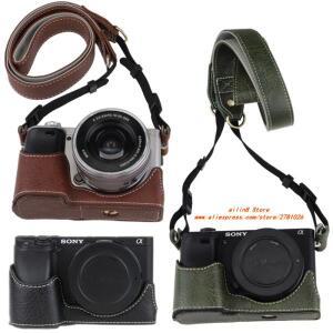 Sony ilce Alpha6700 a6400 pu 카메라 가방 쉘 페이스 클립 핸들 하단 지지대 보호 커버