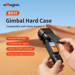 aMagisn 렌즈 캡 DJI호환 Osmo Pocket 4 PC 보호 커버 짐벌 스크린 케이스 쉘 카메라 액세서리