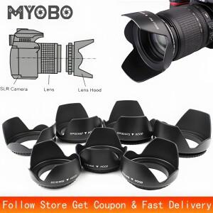 MYOBO 카메라 렌즈 후드-49 52 58 55 62 67 72 77 82mm canon호환 NIKON호환 SONY호환 DSLR Lente Protecto