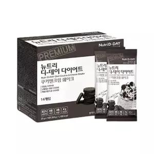 뉴트리디데이 다이어트 단백질 쿠키앤크림 쉐이크 25g X 14포