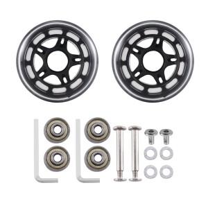 교체 케이스 휠  80Mm X 24Mm  카본 스틸 베어링 슈트 스케이트용  듀얼