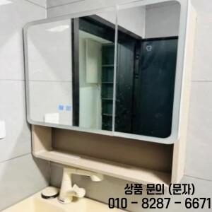 스마트 LED 욕실 거울 수납장   공간 절약형 알루미늄 아치형 벽걸이 정리함 (조명 화장대 및 김서림 방지