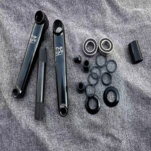 열처리 3피스 48 스플라in 165mm 22mm 미드 BB BMX 자전거 크랭크 4130크롬몰리브덴 체인 휠 세트 대만산