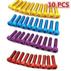 10pcs 다채로운 범용 6MM 레이싱 모토 크로스 부품 키트 페어링 먼지 핏 자전거 고정 너트 볼트 액세서리