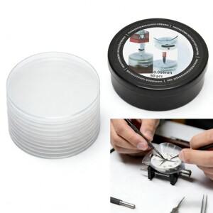 50피스 50mm 플라스틱 시계 다이얼 보호 케이스 백 패드 안티 스크래치 수리 도구 제조 업체 및 매니아