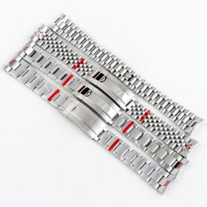 Oyster Jubilee 팔찌 실버 솔리드 스틸 광고 조정 버클  20mm 너비  Datejust SUB GM호환T NH35 시계 케이