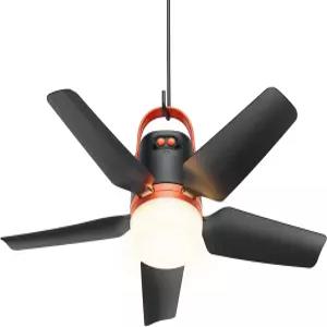 오로라 20인치 캐노피 선풍기 라이트 포함 20000mAh 배터리 작동 천장 리모컨 휴대용 야외 캠핑 텐트