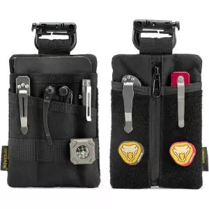 VIPERADE VE25 EDC 파우치 DIY 패치 포켓 오거나이저 남성 7개 일상 휴대 벨크로 멀티툴 기어용
