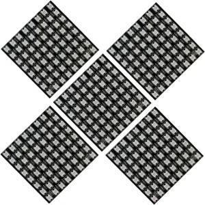 5팩 LED 매트릭스 패널 8x8 64픽셀 개별 주소 지정 가능한 유연한 아두이노 라즈베리 파이 이미지 비디오