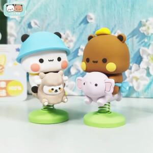 Bubu 팬더 곰 피규어 장난감 수집용 귀여운 액션 카와이 인형 홈 데록 생일 크리스마스 선물