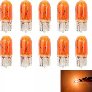 10 PCS T10 자동차 웨지 라이트 12V 5W 미니어처 브라이트 오토 대시보드 게이지 사이드 전구 램프 다기능