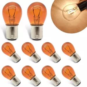 10PCS 1157 전구 테일 하이 및 로우 브레이크 P21/5W S25 2057 2357 7528 BAY15D 턴 시그널 교체 유니버설
