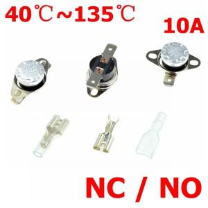 온도 조절 스위치 정상 열림 센서 KSD301 60C 100C DegC 10A NC 닫힘 없음