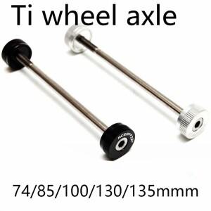 Aceoffix-74 85 100 130 135mm 티타늄 Ti 자전거 허브 액슬, 브롬톤 접이식 자전거 퀵 릴리스 허브 액세서