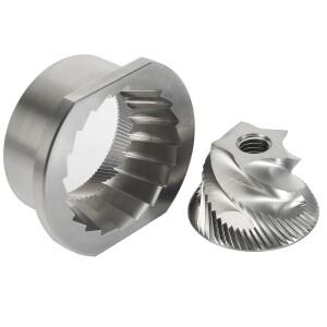 TASP 스테인리스 스틸 원뿔형 그라인더 버 세트 48mm 커피 예비 부품 델롱기 KG521M 브레빌 BES86XLB 로얄