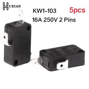 KW1-103 전자  도어 마이크로 스위치 세탁기 밥솥 16A 250V 2 핀 정상 닫힘 5 개