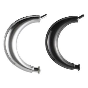 바나나 파이프 머플러 배기 챔버 소음기 49cc 60cc 66cc 80cc 100cc 2 행정 가스 모터 전동 자전거 자전거