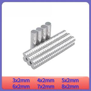 5x2mm 미니 소형 소형 둥근 자석 4m2mm 슈퍼 강한 6x2 가정용 냉장고 사무실 DIY 7x2 8x2 3x2